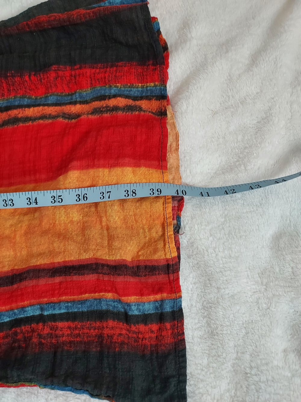 Cider Sunset Striped Wide-Leg Pull-on Pants Boho Festival Palazzo Resort Vacay - Picture 9 of 10